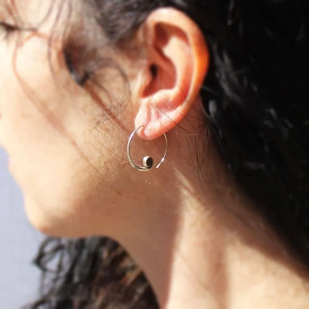 Spiral Hoop Earrings #2456